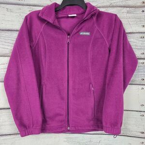 Columbia Women’s Fleece Jacket Purple Full Zip Size Small